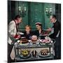 "Dessert Cart", January 1, 1955-Stevan Dohanos-Mounted Giclee Print