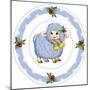 Dessert Plate Blue Lamb-Olga And Alexey Drozdov-Mounted Premium Photographic Print