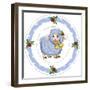 Dessert Plate Blue Lamb-Olga And Alexey Drozdov-Framed Photographic Print