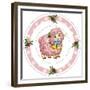 Dessert Plate Pink Lamb-Olga And Alexey Drozdov-Framed Premium Photographic Print