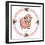 Dessert Plate Pink Lamb-Olga And Alexey Drozdov-Framed Photographic Print