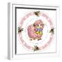 Dessert Plate Pink Lamb-Olga And Alexey Drozdov-Framed Photographic Print