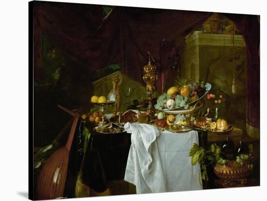 Dessert. Still-life, 1640-Jan Davidsz de Heem-Stretched Canvas