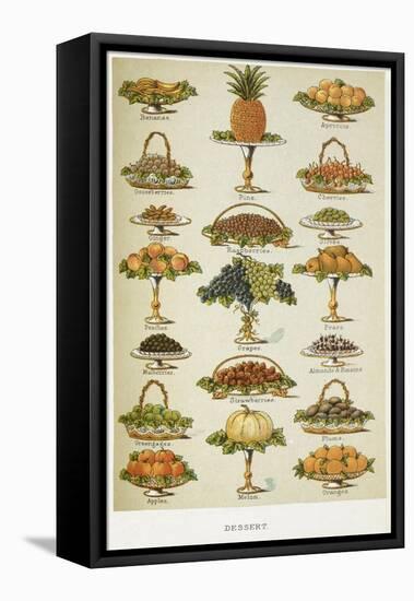 Dessert. Various Fruit Dishes-Isabella Beeton-Framed Stretched Canvas