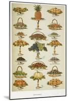 Dessert. Various Fruit Dishes-Isabella Beeton-Mounted Giclee Print