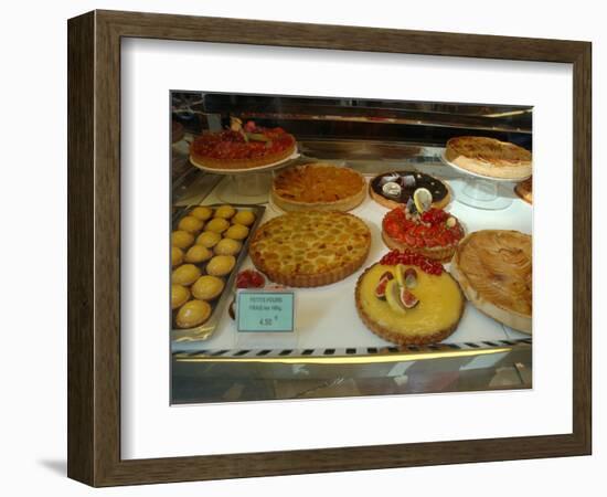 Desserts in Patisserie Window, Paris, France-Lisa S. Engelbrecht-Framed Photographic Print