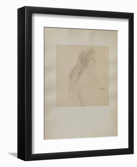 Dessins : Profil de femme assise-Henri de Toulouse-Lautrec-Framed Collectable Print