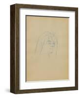 Dessins : Tête de femme de trois-quart-Henri de Toulouse-Lautrec-Framed Collectable Print