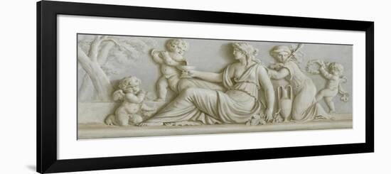 Dessus de porte de Sauvage : Baccantes 2-Piat Joseph Sauvage-Framed Giclee Print