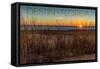 Destin, Florida - Beach and Sunrise-Lantern Press-Framed Stretched Canvas