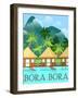 Destination Bora Bora-The Trainyard Cooperative-Framed Giclee Print