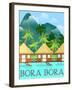 Destination Bora Bora-The Trainyard Cooperative-Framed Giclee Print
