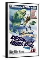 Destination Inner Space, US poster, Scott Brady, Sheree North, Gary Merrill, 1966-null-Framed Stretched Canvas