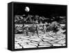 Destination Moon, Astronauts Explore The Lunar Terrain, 1950-null-Framed Stretched Canvas