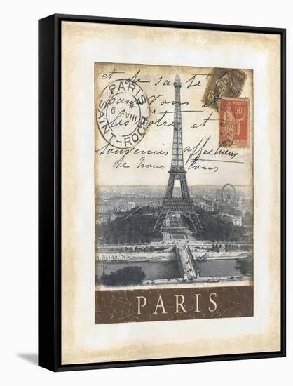 Destination Paris-Tina Chaden-Framed Stretched Canvas