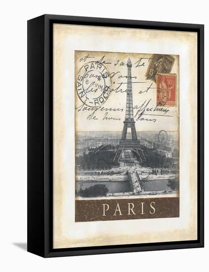 Destination Paris-Tina Chaden-Framed Stretched Canvas