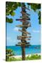 Destination Signs - Key West - Florida-Philippe Hugonnard-Stretched Canvas