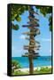 Destination Signs - Key West - Florida-Philippe Hugonnard-Framed Stretched Canvas