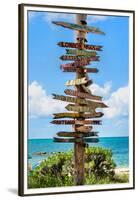 Destination Signs - Key West - Florida-Philippe Hugonnard-Framed Premium Photographic Print