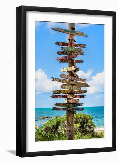 Destination Signs - Key West - Florida-Philippe Hugonnard-Framed Photographic Print