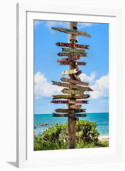 Destination Signs - Key West - Florida-Philippe Hugonnard-Framed Photographic Print