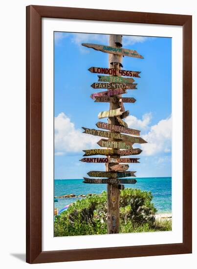 Destination Signs - Key West - Florida-Philippe Hugonnard-Framed Photographic Print