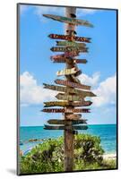 Destination Signs - Key West - Florida-Philippe Hugonnard-Mounted Photographic Print