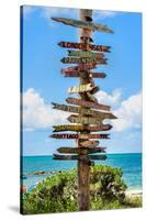 Destination Signs - Key West - Florida-Philippe Hugonnard-Stretched Canvas