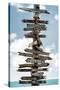 Destination Signs - Key West - Florida-Philippe Hugonnard-Stretched Canvas