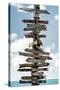 Destination Signs - Key West - Florida-Philippe Hugonnard-Stretched Canvas