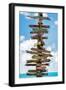 Destination Signs - Key West - Florida-Philippe Hugonnard-Framed Photographic Print