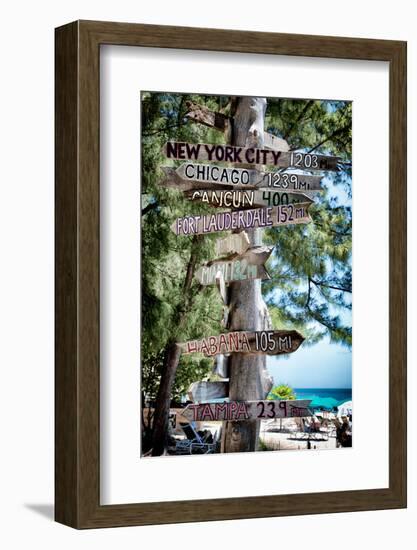 Destination Signs - Key West - Florida-Philippe Hugonnard-Framed Photographic Print