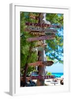 Destination Signs - Key West - Florida-Philippe Hugonnard-Framed Photographic Print