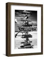 Destination Signs - Key West - Florida-Philippe Hugonnard-Framed Photographic Print