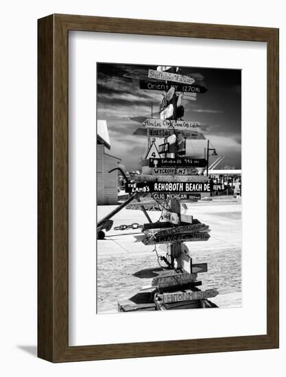 Destination Signs - Key West - Florida-Philippe Hugonnard-Framed Photographic Print