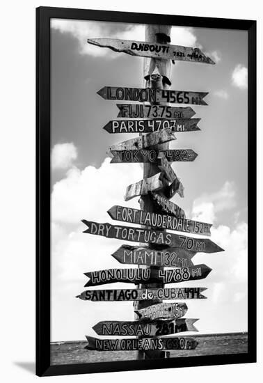 Destination Signs - Key West - Florida-Philippe Hugonnard-Framed Premium Photographic Print