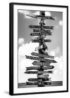 Destination Signs - Key West - Florida-Philippe Hugonnard-Framed Photographic Print