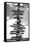 Destination Signs - Key West - Florida-Philippe Hugonnard-Framed Stretched Canvas