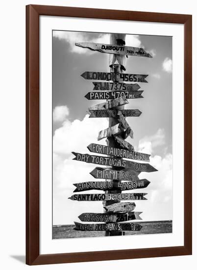 Destination Signs - Key West - Florida-Philippe Hugonnard-Framed Photographic Print