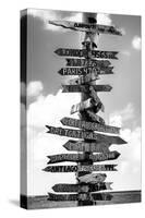 Destination Signs - Key West - Florida-Philippe Hugonnard-Stretched Canvas