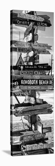 Destination Signs - Key West - Florida-Philippe Hugonnard-Stretched Canvas