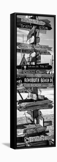 Destination Signs - Key West - Florida-Philippe Hugonnard-Framed Stretched Canvas