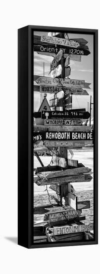 Destination Signs - Key West - Florida-Philippe Hugonnard-Framed Stretched Canvas