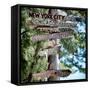 Destination Signs - Key West - Florida-Philippe Hugonnard-Framed Stretched Canvas