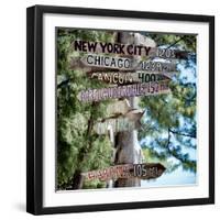 Destination Signs - Key West - Florida-Philippe Hugonnard-Framed Photographic Print