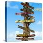 Destination Signs - Key West - Florida-Philippe Hugonnard-Stretched Canvas