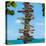 Destination Signs - Key West - Florida-Philippe Hugonnard-Stretched Canvas