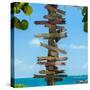 Destination Signs - Key West - Florida-Philippe Hugonnard-Stretched Canvas