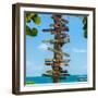 Destination Signs - Key West - Florida-Philippe Hugonnard-Framed Photographic Print