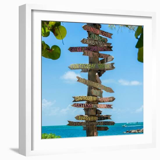 Destination Signs - Key West - Florida-Philippe Hugonnard-Framed Photographic Print